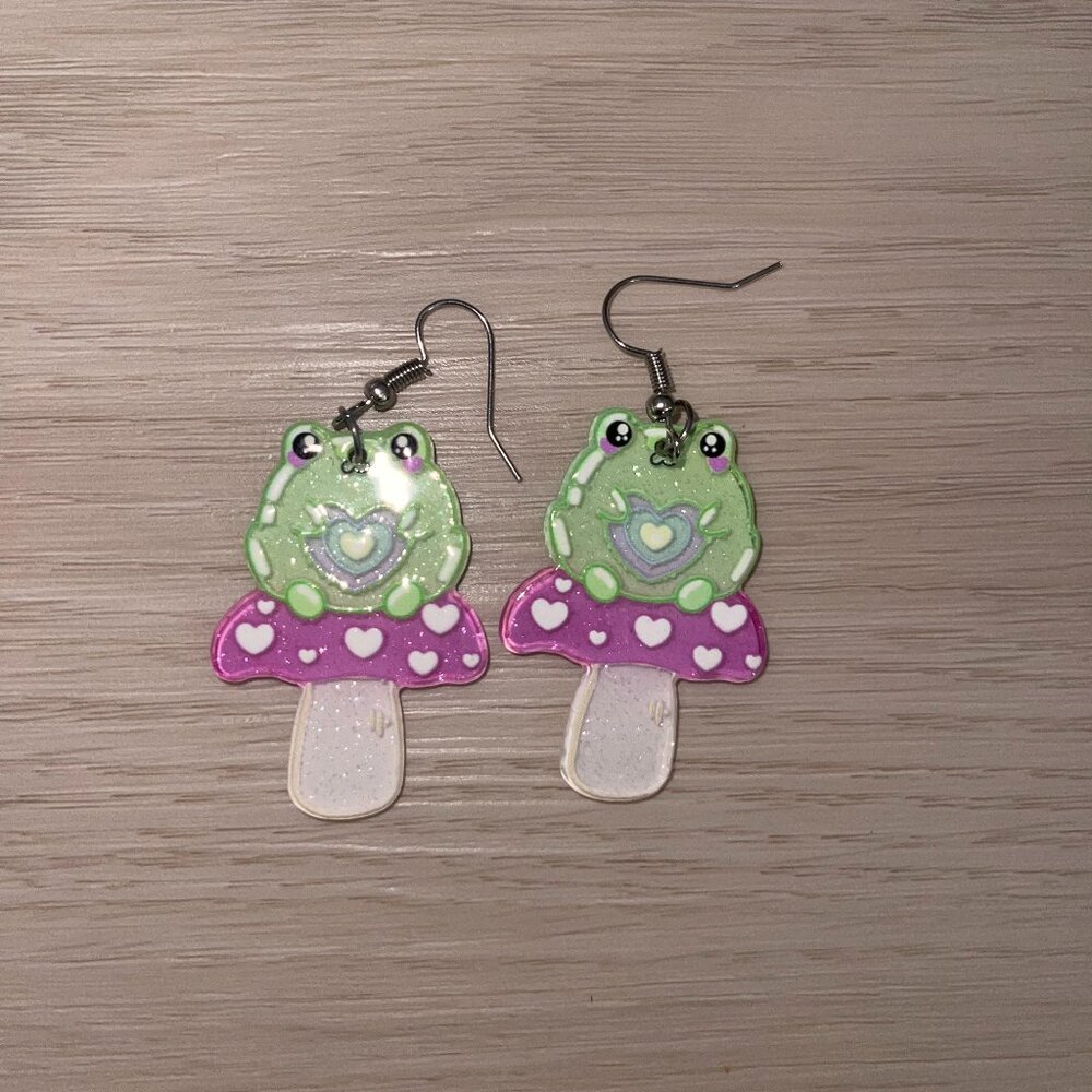 Frog earrings